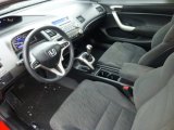 2008 Honda Civic EX Coupe Black Interior