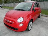 Rosso (Red) Fiat 500 in 2013