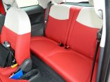 2013 Fiat 500 Pop Rear Seat