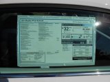 2013 Volkswagen Beetle TDI Window Sticker