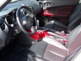 2012 Nissan Juke SL AWD Black/Red Leather/Red Trim Interior