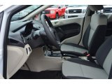 2013 Ford Fiesta S Sedan Charcoal Black/Light Stone Interior