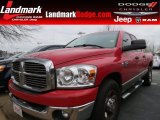 Flame Red Dodge Ram 2500 in 2008