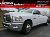 2010 Bright White Dodge Ram 3500 Big Horn Edition Crew Cab Dually #77819462