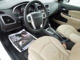 2011 Chrysler 200 Limited Black/Light Frost Beige Interior