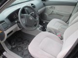 2007 Kia Spectra LX Sedan Gray Interior
