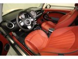 2009 Mini Cooper S Hardtop Lounge Redwood Red Leather Interior