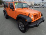2013 Crush Orange Jeep Wrangler Unlimited Rubicon 4x4 #77819876