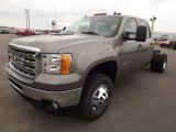 2013 GMC Sierra 3500HD SLE Crew Cab 4x4 Dually Chassis Front 3/4 View