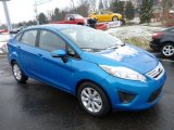 2013 Blue Candy Ford Fiesta SE Sedan #77892147