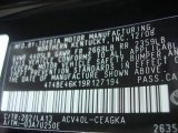 2009 Camry Color Code for Black - Color Code: 202