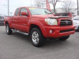 Radiant Red Toyota Tacoma in 2005