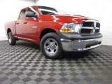 2010 Inferno Red Crystal Pearl Dodge Ram 1500 ST Quad Cab 4x4 #77924508