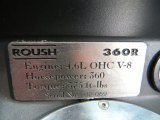 2002 Ford Mustang Roush Stage 3 Coupe Info Tag