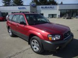 2003 Cayenne Red Pearl Subaru Forester 2.5 X #77961887