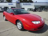 2002 Bright Red Saturn S Series SC2 Coupe #77961886