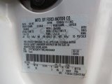 2008 F250 Super Duty Color Code for Oxford White - Color Code: Z1