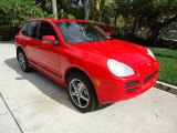 Pure Red Porsche Cayenne in 2006