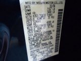 2007 QX Color Code for Pacific Sapphire Blue - Color Code: BW9