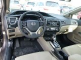 2013 Honda Civic Hybrid Sedan Beige Interior