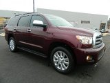 Cassis Pearl Red Toyota Sequoia in 2011