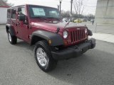 2013 Deep Cherry Red Crystal Pearl Jeep Wrangler Unlimited Sport S 4x4 #78023696