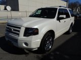 White Platinum Tri-Coat Metallic Ford Expedition in 2009