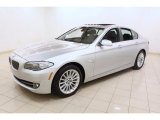 Titanium Silver Metallic BMW 5 Series in 2012