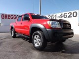 2008 Impulse Red Pearl Toyota Tacoma V6 PreRunner Double Cab #78076450