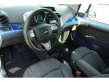 2013 Chevrolet Spark LT Silver/Blue Interior