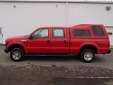 Red Ford F250 Super Duty in 2008