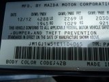 2014 MAZDA6 Color Code for Blue Reflex Mica - Color Code: 42B
