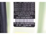 2012 Range Rover Evoque Color Code for Colima Lime Metallic - Color Code: 829
