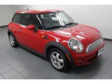 Chili Red Mini Cooper in 2007