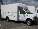 2003 Oxford White Ford E Series Cutaway E350 Commercial Utility Truck #78181132