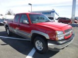 2003 Victory Red Chevrolet Silverado 1500 LS Extended Cab 4x4 #78181389