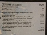 2008 Mercedes-Benz SL 550 Roadster Window Sticker