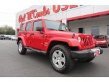 2011 Flame Red Jeep Wrangler Unlimited Sahara 4x4 #78181204