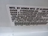 2013 Ridgeline Color Code for White - Color Code: NH578