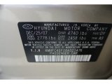 2008 Azera Color Code for Golden Beige - Color Code: DY