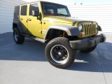 Rescue Green Metallic Jeep Wrangler Unlimited in 2008