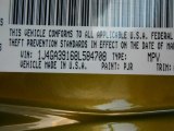 2008 Wrangler Unlimited Color Code for Rescue Green Metallic - Color Code: PJR