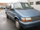 Skyblue Satin Glow Plymouth Voyager in 1993