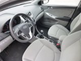 2012 Hyundai Accent SE 5 Door Gray Interior