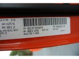 2010 Challenger Color Code for HEMI Orange - Color Code: PLC