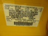 2008 Sentra Color Code for Solar Yellow - Color Code: EW3
