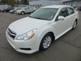 Satin White Pearl Subaru Legacy in 2010