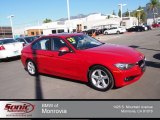 Crimson Red BMW 3 Series in 2012