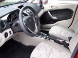 2012 Ford Fiesta SE Hatchback Light Stone/Charcoal Black Interior