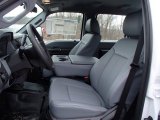 2013 Ford F350 Super Duty XL Crew Cab 4x4 Utility Truck Steel Interior